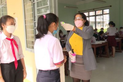 Trường THCS Nghĩa Dũng đảm bảo an toàn phòng dịch COVID-19 khi học sinh đi học trở lại